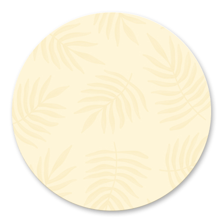 Botanisch patroon pastel geel